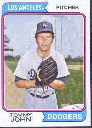 1974 Topps Baseball Cards      451     Tommy John